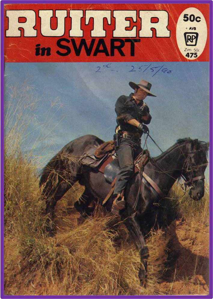 Ruiter in Swart